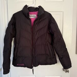 Columbia Black Jacket with Pink Interior
